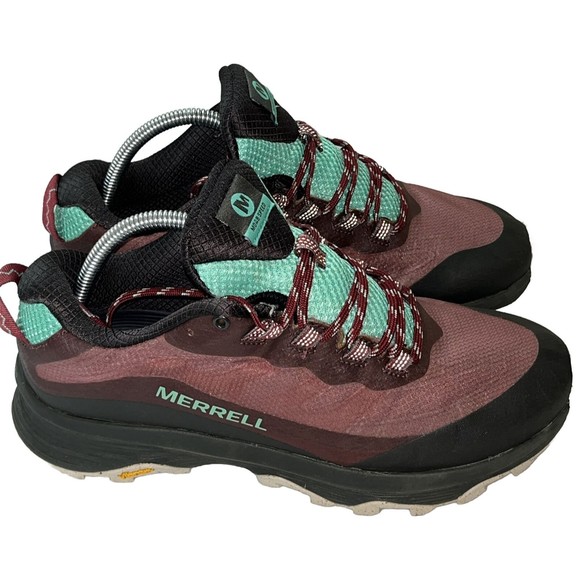 Merrell Womans Moab Speed Burlwood Hiking/Outdoors shoe Size US 10.5 EUR 42 - Picture 3 of 12